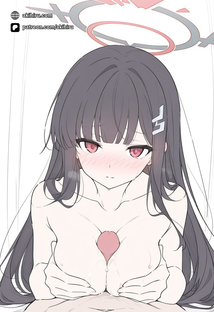 Tsukatsuki Rio Blue Archive Boobjob NSFW